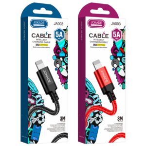 Jokade Braided charging cables - Type C to Lightning